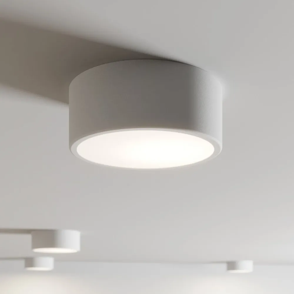 TEMAR LIGHTING Gang|Loftlamper > Loftlampe Cleo, Ø 20 cm, IP20, hvid, metal, E27