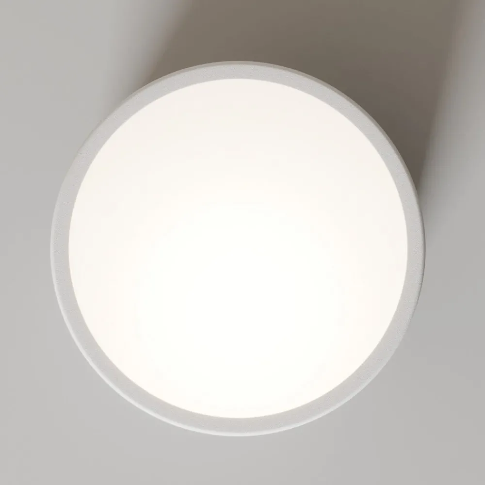 TEMAR LIGHTING Gang|Loftlamper > Loftlampe Cleo, Ø 20 cm, IP20, hvid, metal, E27