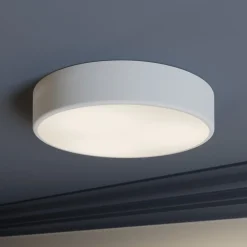 TEMAR LIGHTING Gang|Loftlamper > Loftlampe Cleo, Ø 40 cm, IP20, hvid, metal, E27