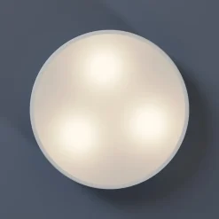 TEMAR LIGHTING Gang|Loftlamper > Loftlampe Cleo, Ø 40 cm, IP20, hvid, metal, E27