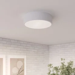 Gang|Loftlamper ^ TEMAR LIGHTING Loftlampe Cleo, Ø 30 cm, IP20, hvid, metal, E27