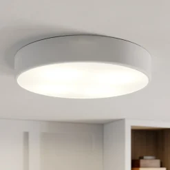 TEMAR LIGHTING Gang|Loftlamper > Loftlampe Cleo, Ø 50 cm, IP20, hvid, metal, E27