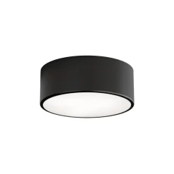 TEMAR LIGHTING Loftlamper|Loftlamper > Loftlampe Cleo, Ø 20 cm, IP54, sort, metal, E27
