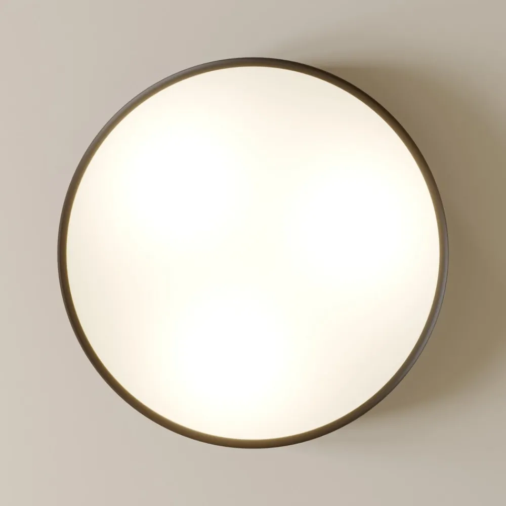 Gang|Loftlamper ^ TEMAR LIGHTING Loftlampe Cleo, Ø 40 cm, IP20, sort, metal, E27
