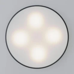 Gang|Loftlamper ^ TEMAR LIGHTING Loftlampe Cleo, Ø 50 cm, IP20, sort, metal, E27