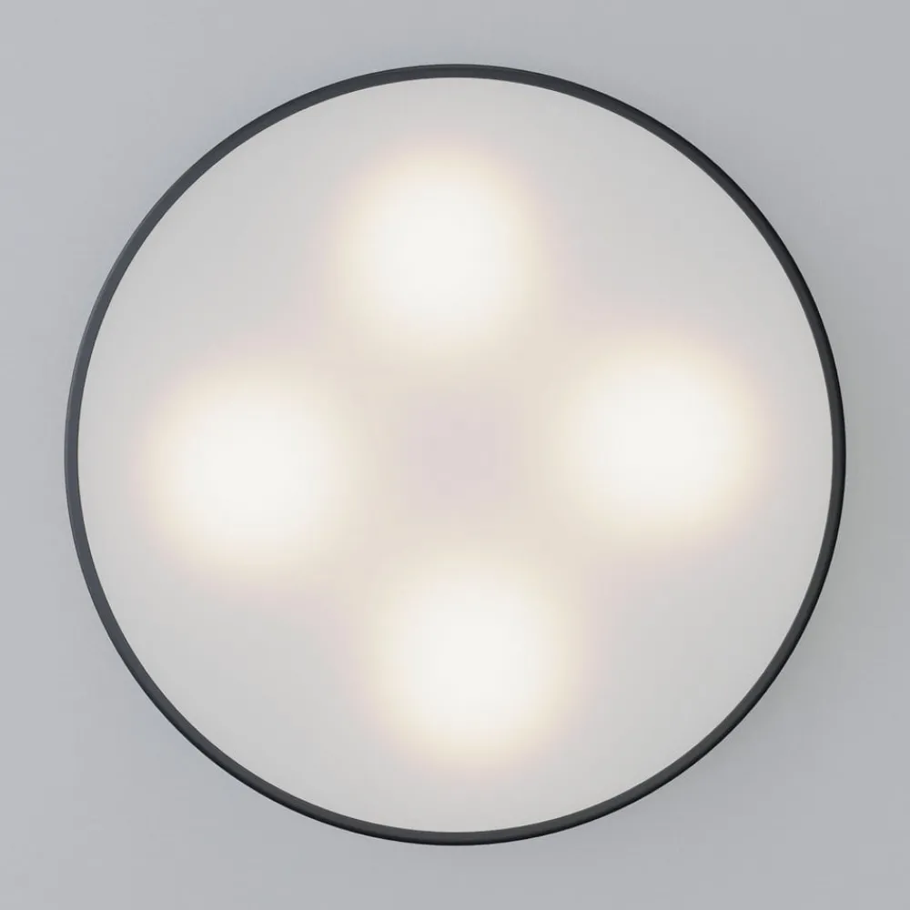 Gang|Loftlamper ^ TEMAR LIGHTING Loftlampe Cleo, Ø 50 cm, IP20, sort, metal, E27