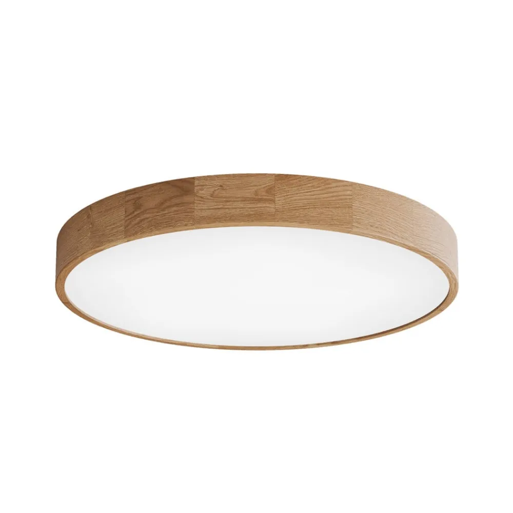 Loftlamper|Loftlamper ^ TEMAR LIGHTING Loftlampe Cleo DR800, egetræ, Ø 80 cm, 6 lyskilder, E27