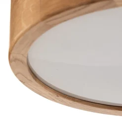 TEMAR LIGHTING Loftlamper|Loftlamper > Loftlampe Cleo DR275, IP54, Ø 27,5 cm, egetræ, E27