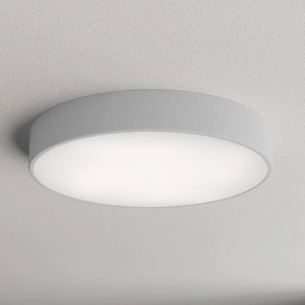 TEMAR LIGHTING Loftlamper > Loftlampe Cleo 500, grå, sensor, IP54, Ø 50 cm, metal