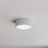 Loftlamper ^ TEMAR LIGHTING Loftlampe Cleo 200, grå, sensor, IP54, Ø 20 cm, metal