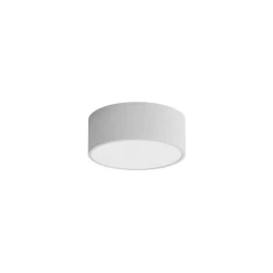 Loftlamper ^ TEMAR LIGHTING Loftlampe Cleo 200, grå, sensor, IP54, Ø 20 cm, metal