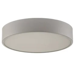 Loftlamper ^ TEMAR LIGHTING Loftlampe Cleo 400, grå, sensor, IP20, Ø 40 cm, metal