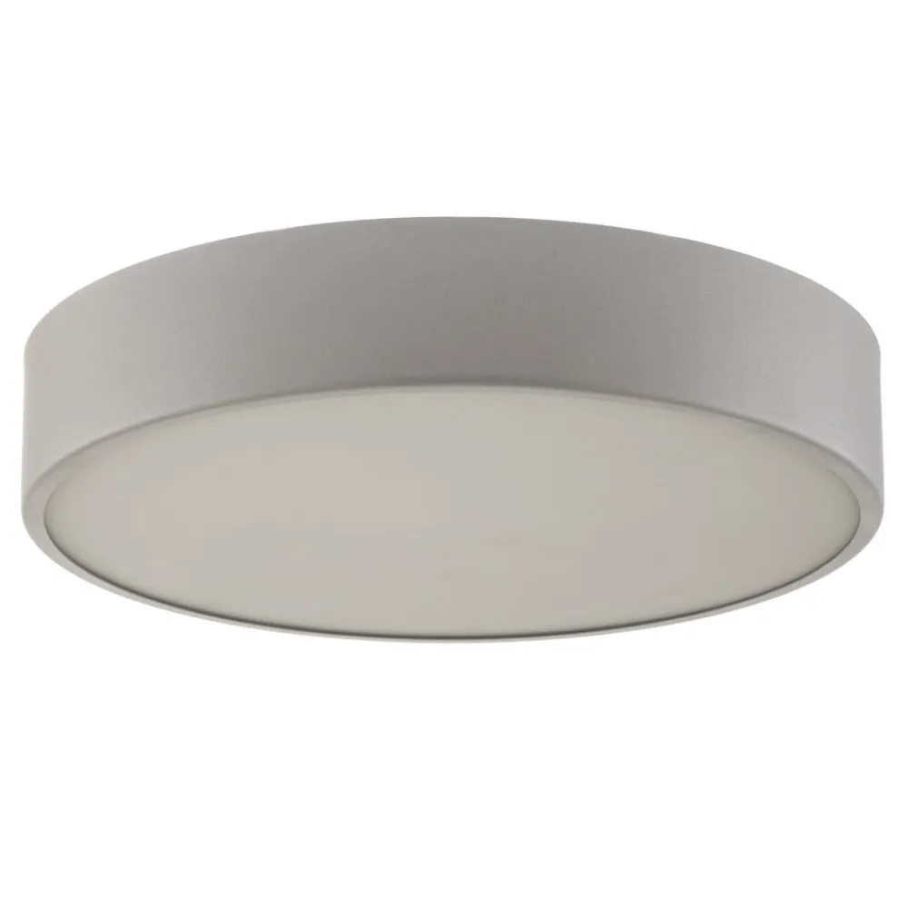 Loftlamper ^ TEMAR LIGHTING Loftlampe Cleo 400, grå, sensor, IP20, Ø 40 cm, metal