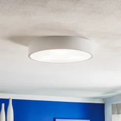 TEMAR LIGHTING Loftlamper|Loftlamper > Loftlampe Cleo 400, hvid, sensor, IP20, Ø 40 cm, metal
