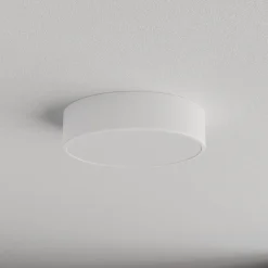 Gang|Loftlamper ^ TEMAR LIGHTING Loftlampe Cleo 300, hvid, sensor, IP54, Ø 30 cm, metal