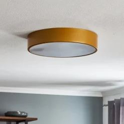 Loftlamper ^ TEMAR LIGHTING Loftlampe Cleo 400, IP54, Ø 40 cm guld
