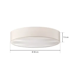 Loftlamper|Loftlamper ^ TEMAR LIGHTING Loftlampe Cleo 400, IP54, Ø 40 cm hvid