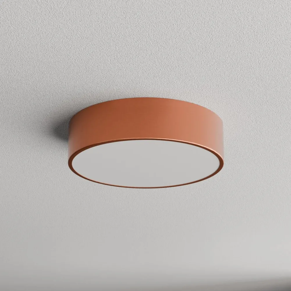 TEMAR LIGHTING Loftlamper > Loftlampe Cleo 300, kobber, sensor, IP54, Ø 30 cm, metal