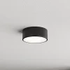 Loftlamper ^ TEMAR LIGHTING Loftlampe Cleo 200, sort, sensor, IP54, Ø 20 cm, metal