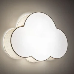 TK Lighting Loftlamper > Loftlampe Cloud, beige, 63 cm lang, tekstil, sky, E27
