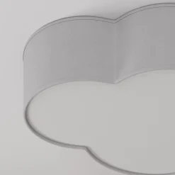 TK Lighting Loftlamper > Loftlampe Cloud i tekstil, længde 62 cm, grå