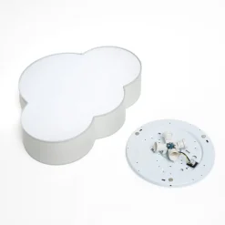 TK Lighting Loftlamper > Loftlampe Cloud i tekstil, længde 62 cm, grå