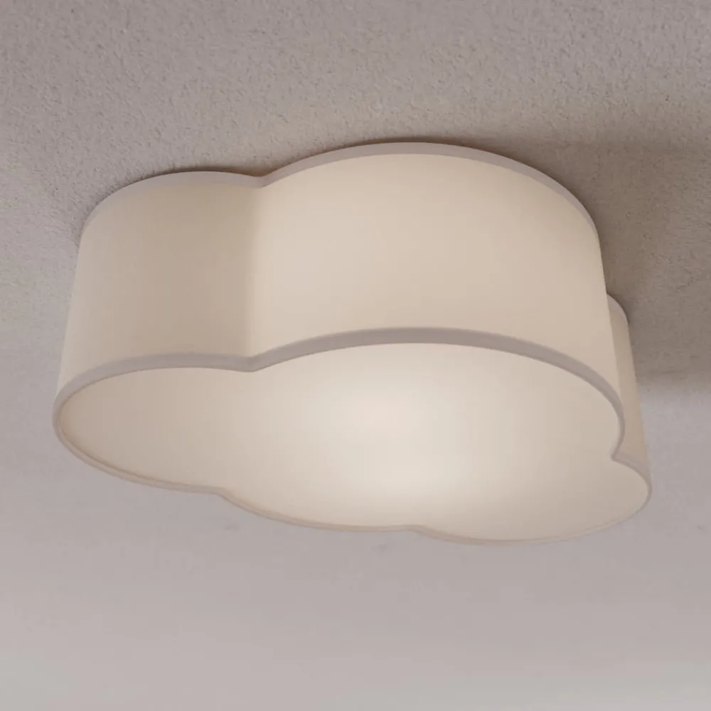 TK Lighting Gang|Loftlamper > Loftlampe Cloud i tekstil, længde 41 cm, grå