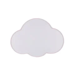TK Lighting Loftlamper > Loftlampe Cloud, lyserød, 43 cm lang, tekstil, sky, E27