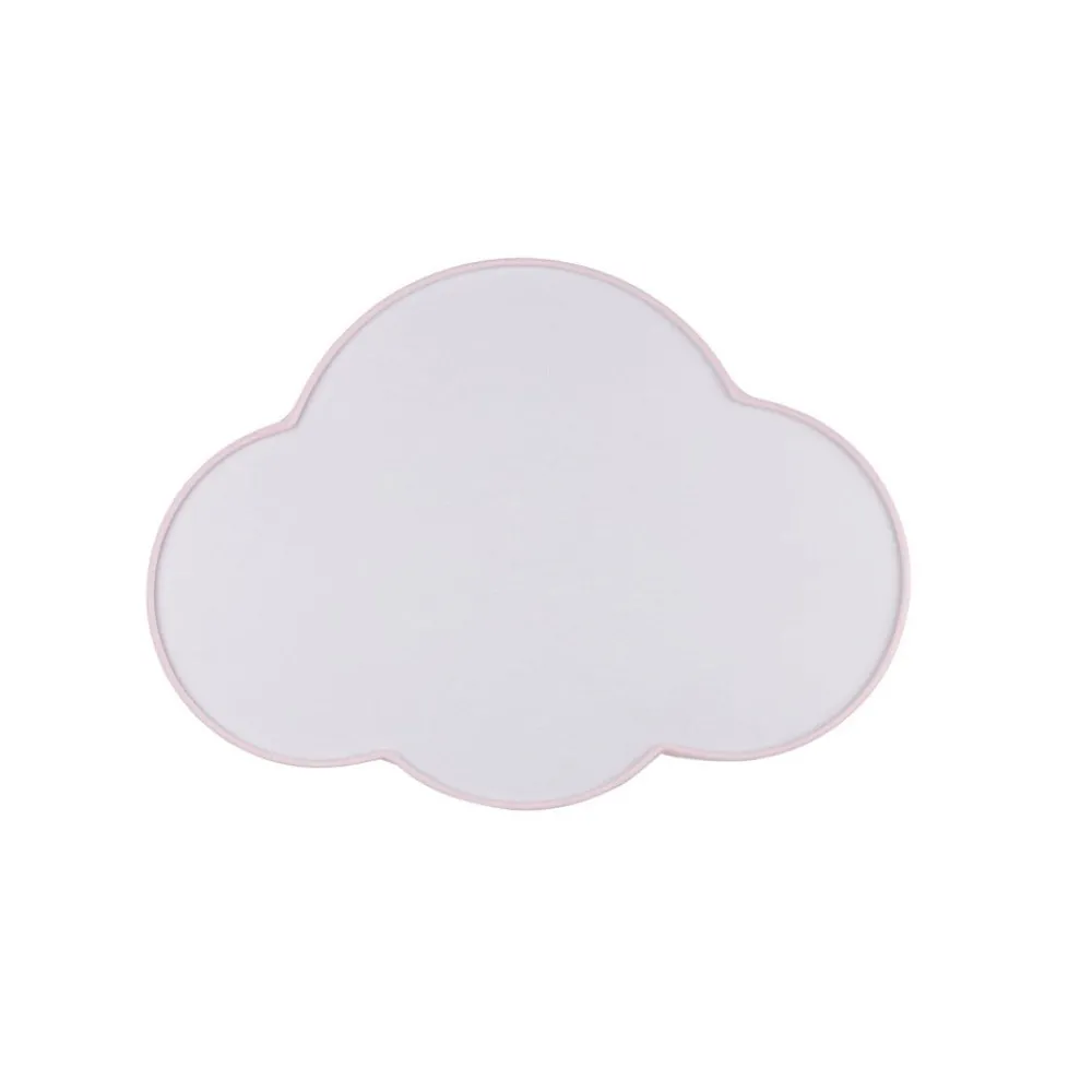 TK Lighting Loftlamper > Loftlampe Cloud, lyserød, 43 cm lang, tekstil, sky, E27