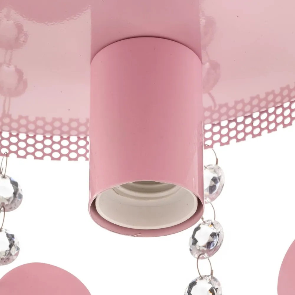 Eko-Light Loftlamper > Loftlampe Corazon i pink med hjerter