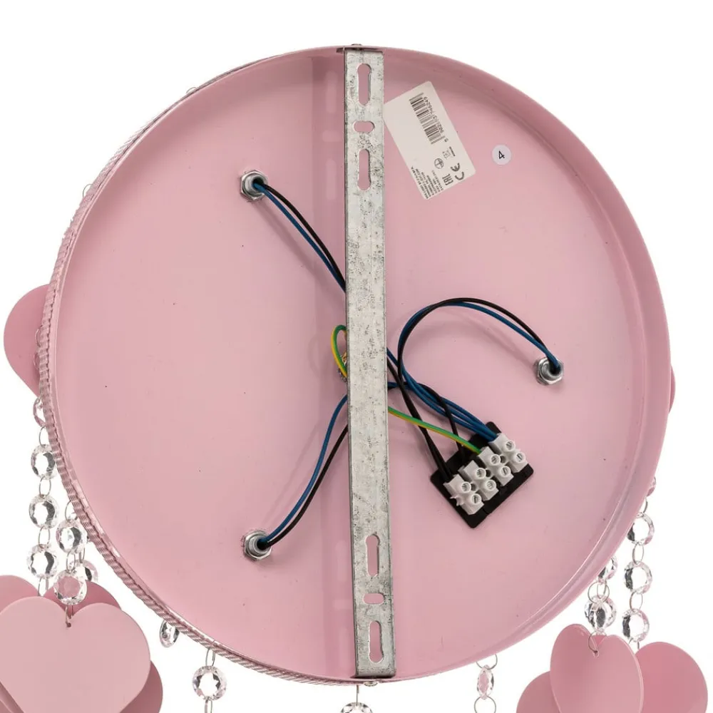 Eko-Light Loftlamper > Loftlampe Corazon i pink med hjerter