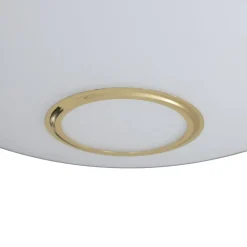 Argon Loftlamper|Loftlamper > Loftlampe Cyril i glas, hvid-messing