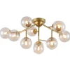 Maytoni Loftlamper|Pendellamper > Loftlampe Dallas med 12 glaskugler, guld