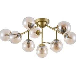 Maytoni Loftlamper|Pendellamper > Loftlampe Dallas med 12 glaskugler, guld