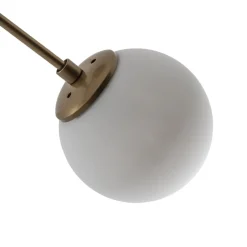 Opviq Gang|Loftlamper > Loftlampe Damar, guld, glas, 2 lyskilder, længde 44 cm, E27
