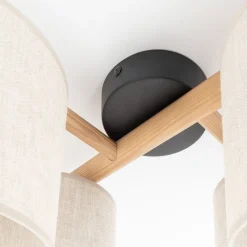 TK Lighting Loftlamper > Loftlampe Deva, 4 lyskilder, tekstil
