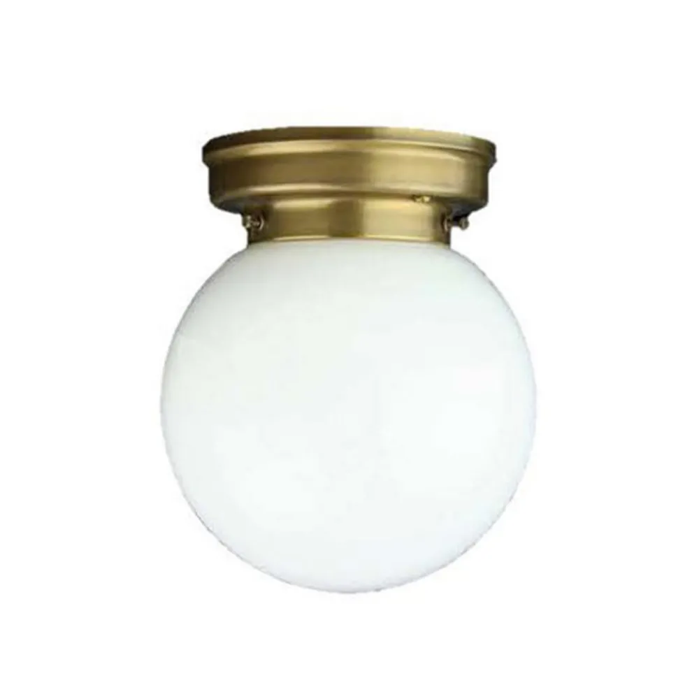Berliner Messinglampen Loftlamper|Loftlamper > Loftlampe D99-115 op B med opalfarvet glasskærm