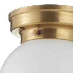 Berliner Messinglampen Loftlamper|Loftlamper > Loftlampe D99-115 op B med opalfarvet glasskærm