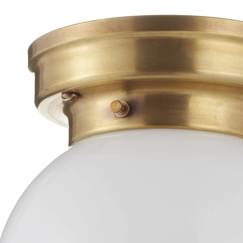 Berliner Messinglampen Loftlamper|Loftlamper > Loftlampe D99-115 op B med opalfarvet glasskærm