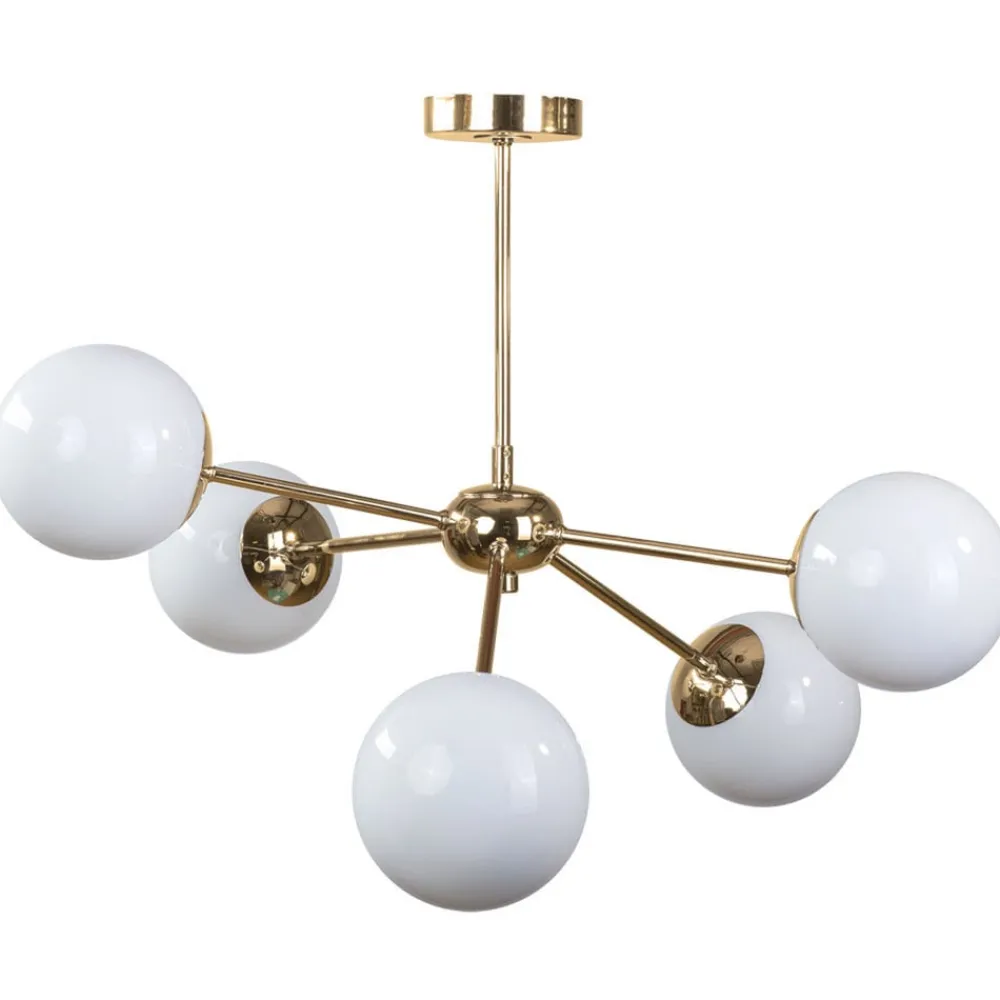 Euluna Loftlamper|Loftlamper > Loftlampe Dori, 5 lyskilder, guld