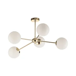 Euluna Loftlamper|Loftlamper > Loftlampe Dori, 5 lyskilder, guld