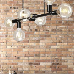 Lamkur Loftlamper > Loftlampe Eliza, 6 lyskilder, sort