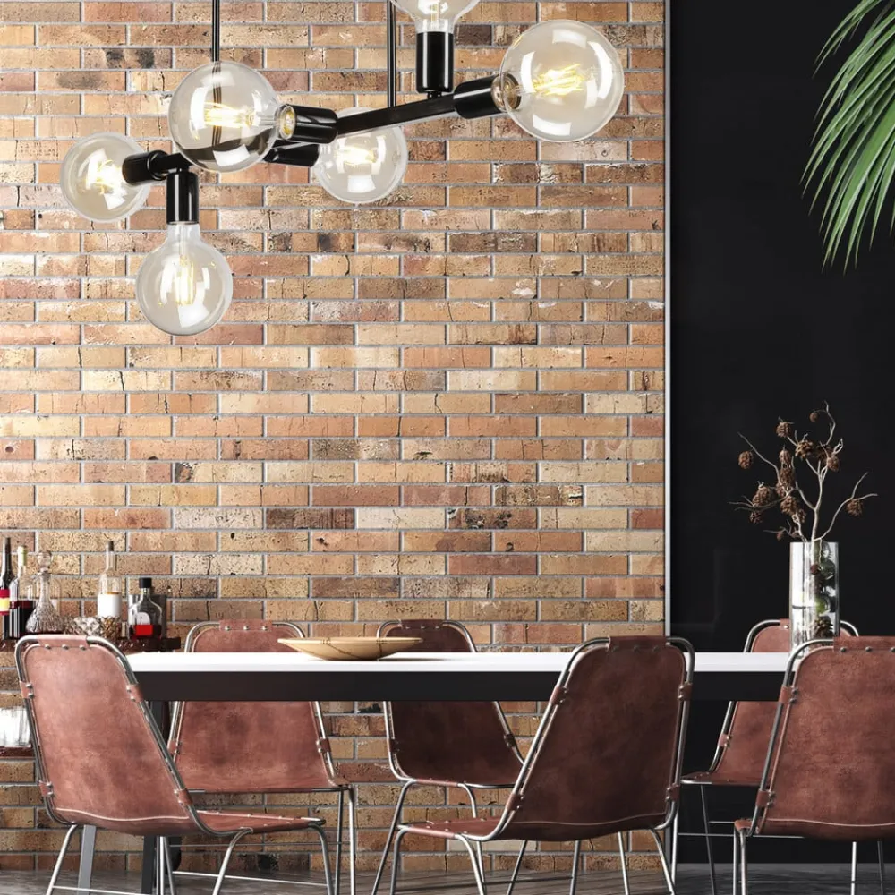 Lamkur Loftlamper > Loftlampe Eliza, 6 lyskilder, sort