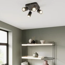 Nowodvorski Lighting Spotlights > Loftlampe Eye Spot med 4 lyskilder, firkantet, sort