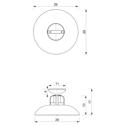Loftlamper ^ Eko-Light Loftlampe Felix, hvid/guld