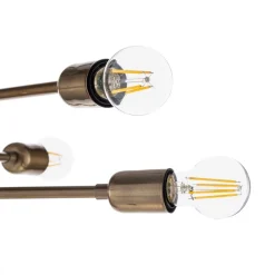 Opviq Loftlamper|Loftlamper > Loftlampe Flower 176, 6 lyskilder, guld antik