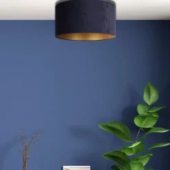 Duolla Loftlamper > Loftlampe Golden Roller Ø 40 cm mørkeblå/guld