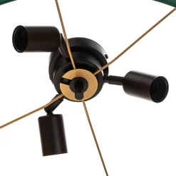 Duolla Loftlamper > Loftlampe Golden Roller Ø 60 cm mørkegrøn/guld