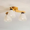 Lamkur Loftlamper > Loftlampe Haro, eg/hvid 3 lyskilder