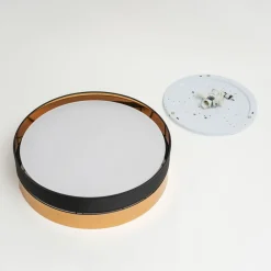 TK Lighting Gang|Loftlamper > Loftlampe Hilton, sort/guld, Ø 60 cm